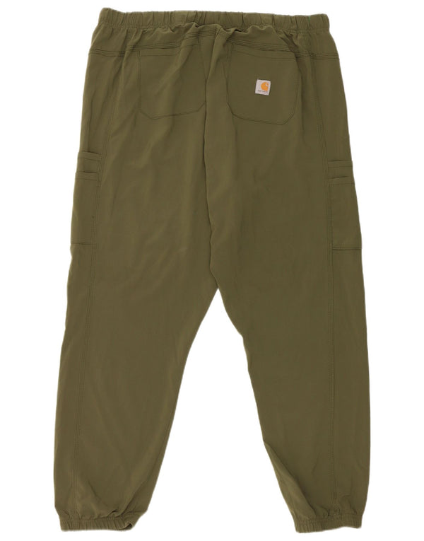 Carhartt Mens Joggers Cargo Παντελόνι XL W38 L27 Πράσινο Πολυεστέρας