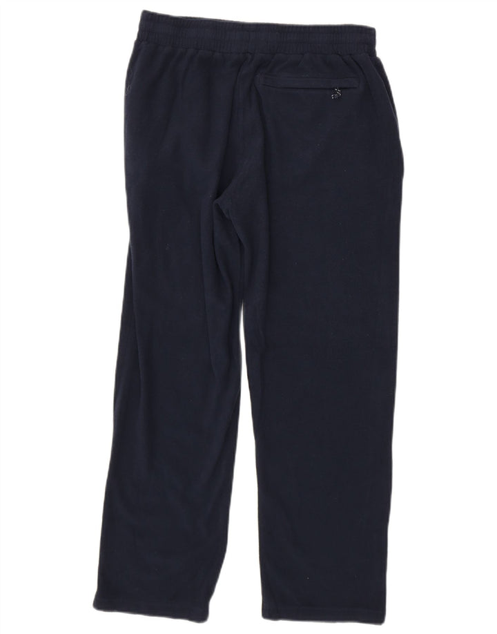 MARKS & SPENCER Womens Fleece Tracksuit Trousers UK 14 Medium  Navy Blue