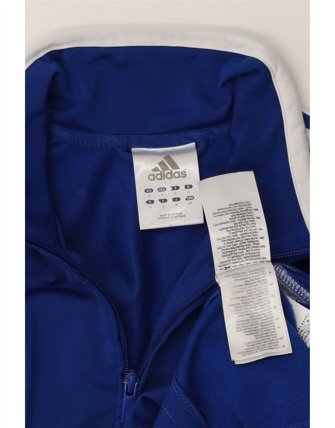 Ανδρική φόρμα Adidas Top Jacket Small Blue Colourblock Polyester