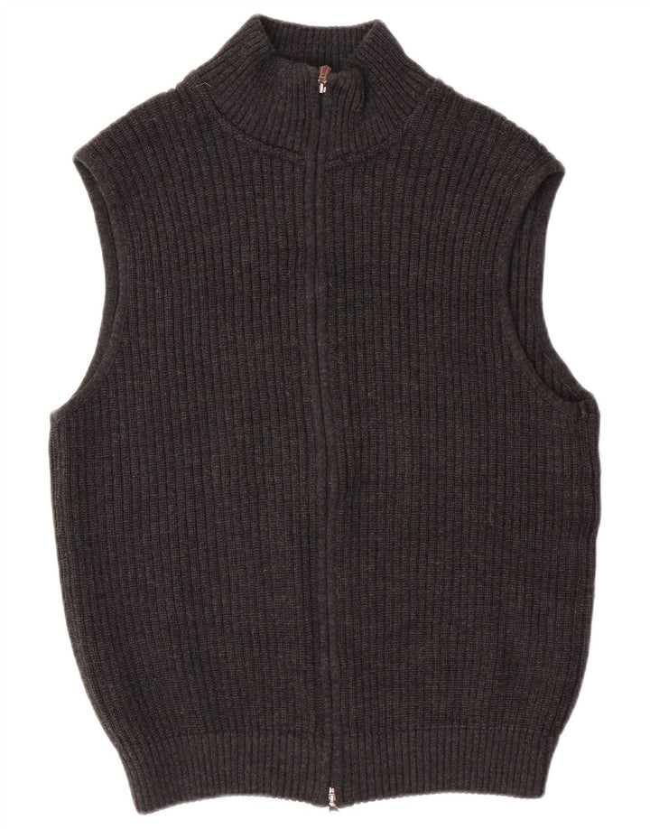 Ανδρική ζακέτα Bramante, παρθένο μαλλί μεσαίου γκρι