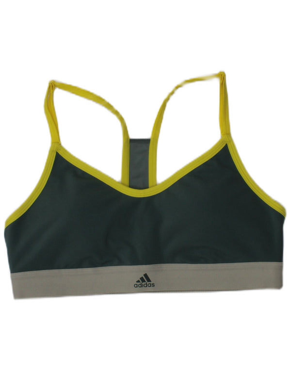 Γυναικείο αθλητικό σουτιέν με επένδυση Adidas Top Small Green Sports