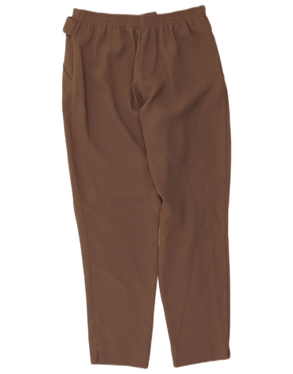 Topshop γυναικείο κωνικό casual παντελόνι UK 10 Small W28 L27 καφέ πολυεστέρας