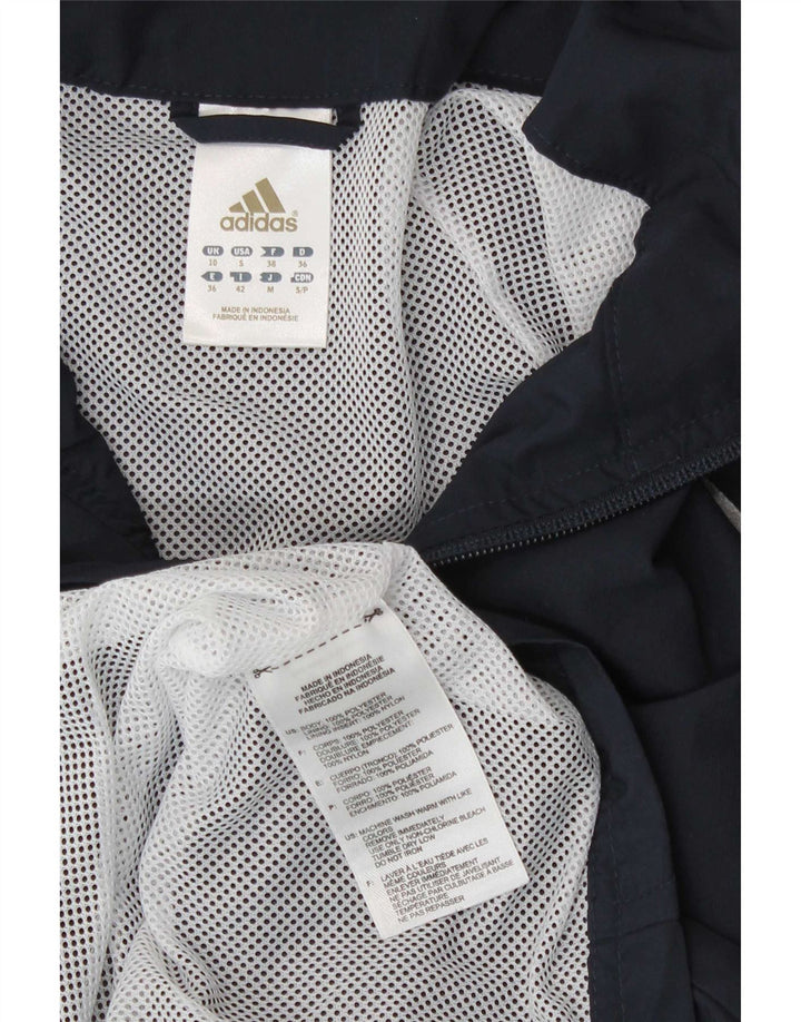 Γυναικεία αθλητική φόρμα Adidas Top Jacket UK 10 Small Navy Blue Polyester