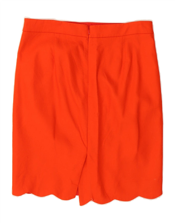 J. CREW Womens Pencil Skirt US 6 Medium W30  Orange Cotton Vintage J. Crew and Second-Hand J. Crew from Messina Hembry 