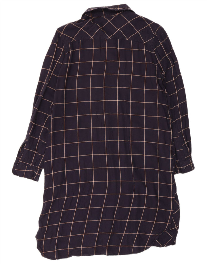 Γυναικείο πουκάμισο πουλόβερ French Connection UK 10 Small Navy Blue Check