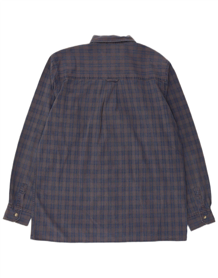 Ανδρικό πουκάμισο Lee Flannel XL Γκρι βαμβακερό