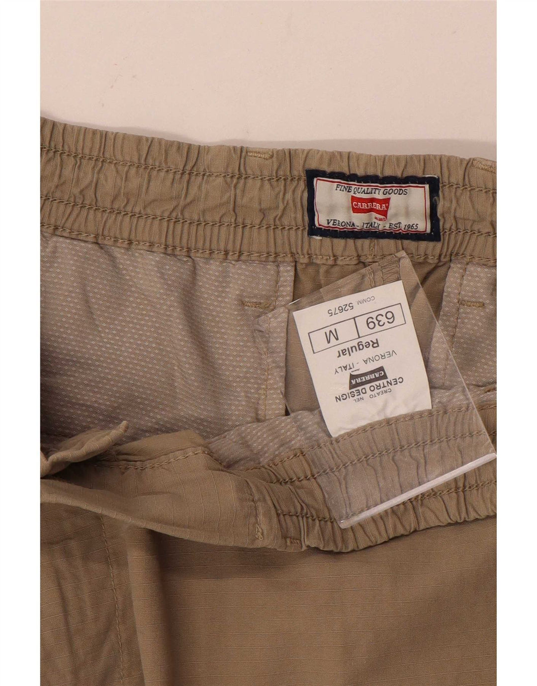 Carrera Ανδρικό παντελόνι Chino με κανονική εφαρμογή Medium W32 L30 Beige