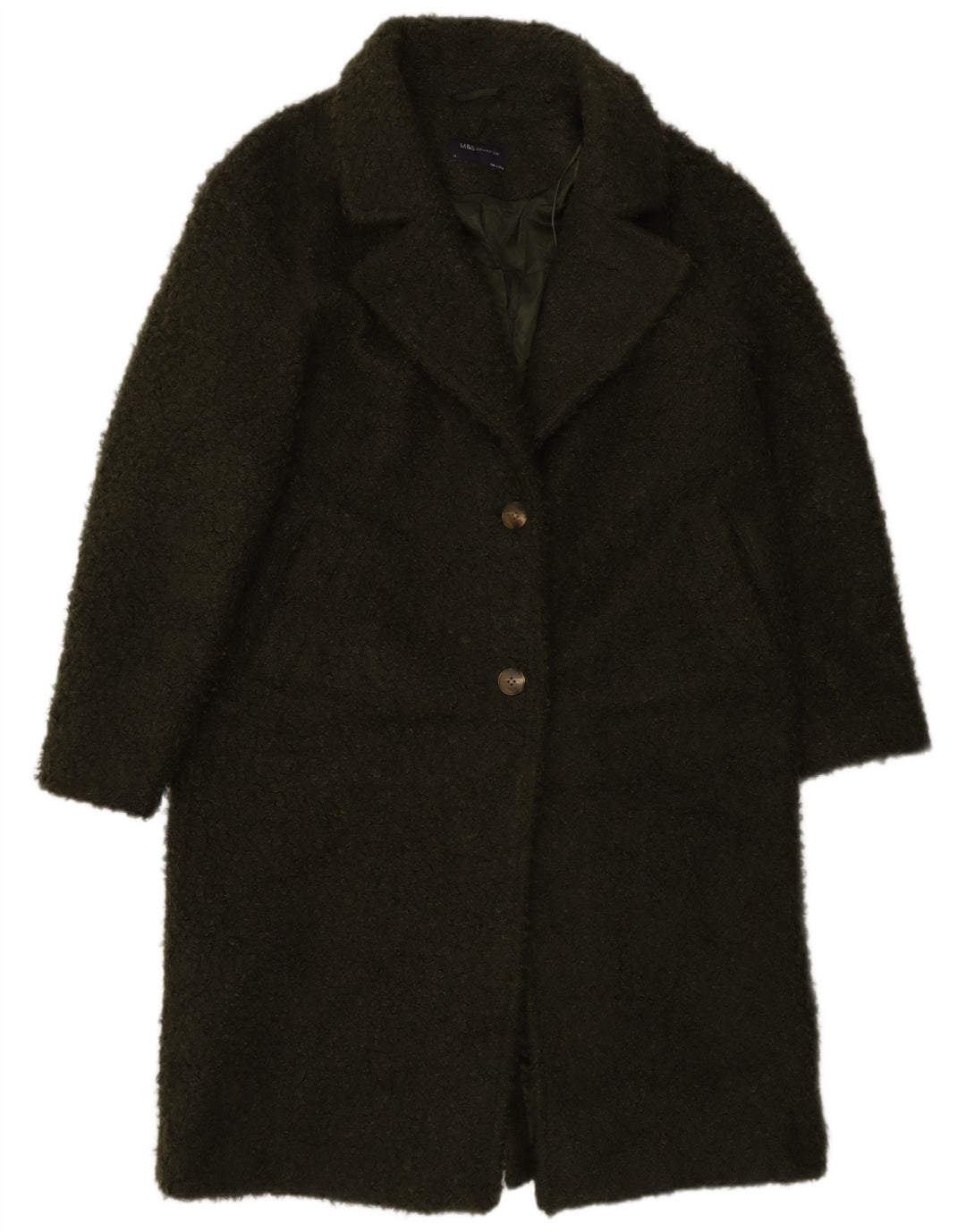 Γυναικείο πανωφόρι Marks & Spencer Loose Fit UK 12 Medium Green Polyester