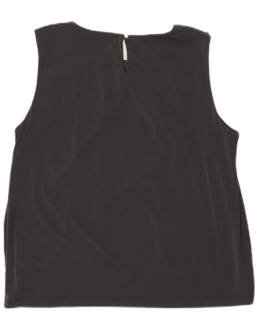 Calvin Klein Γυναικεία αμάνικη μπλούζα Crop Top UK 18 XL Grey Polyester