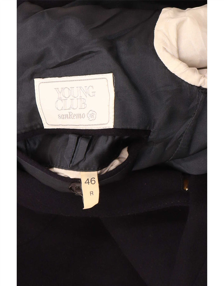 San Remo Ανδρικό μπουφάν Blazer με διπλό στήθος IT 46 Small Navy Blue Wool