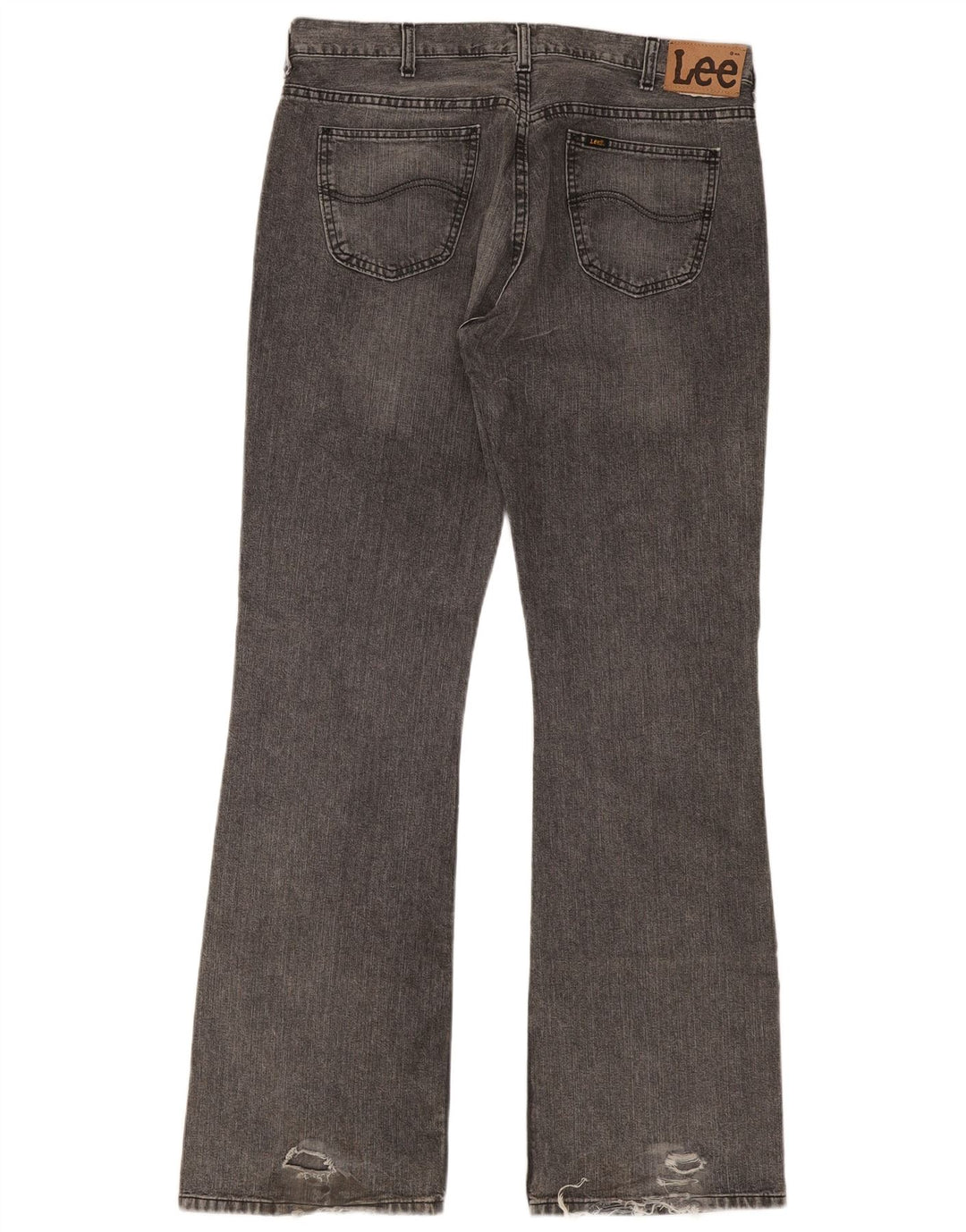 Lee Mens Bootcut Jeans W38 L36 Γκρι βαμβακερό