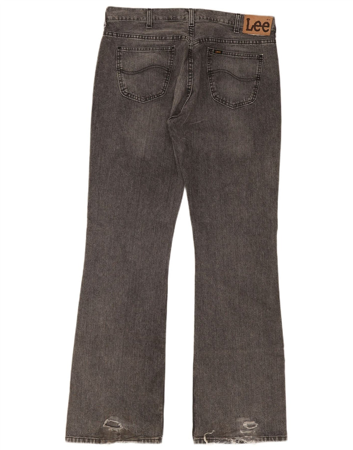 Lee Mens Bootcut Jeans W38 L36 Γκρι βαμβακερό