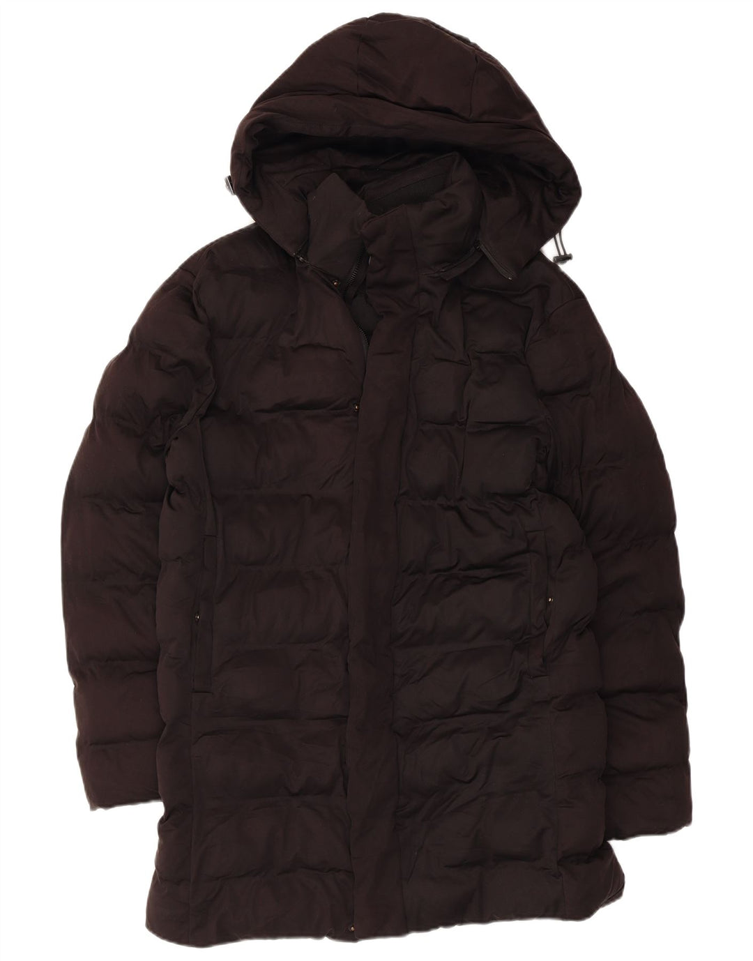 Zara Ανδρικό μπουφάν με κουκούλα UK 36 Small Black Polyester
