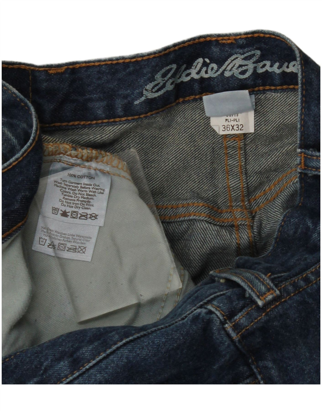 Γυναικείο ίσιο τζιν Eddie Bauer W36 L32 Μπλε βαμβακερό