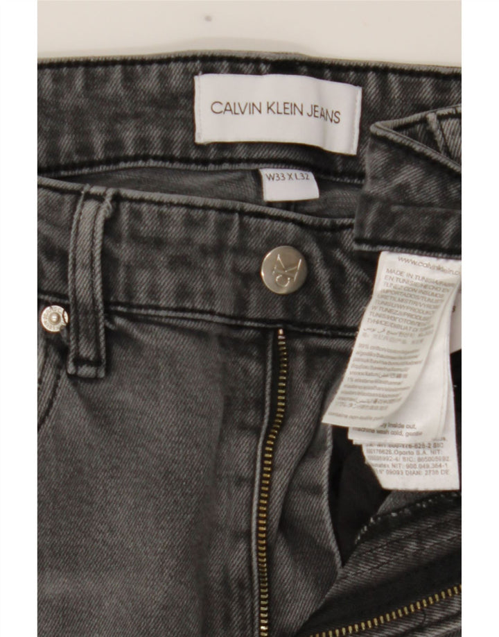 Calvin Klein Ανδρικό Slim Jeans W33 L32 Γκρι βαμβακερό