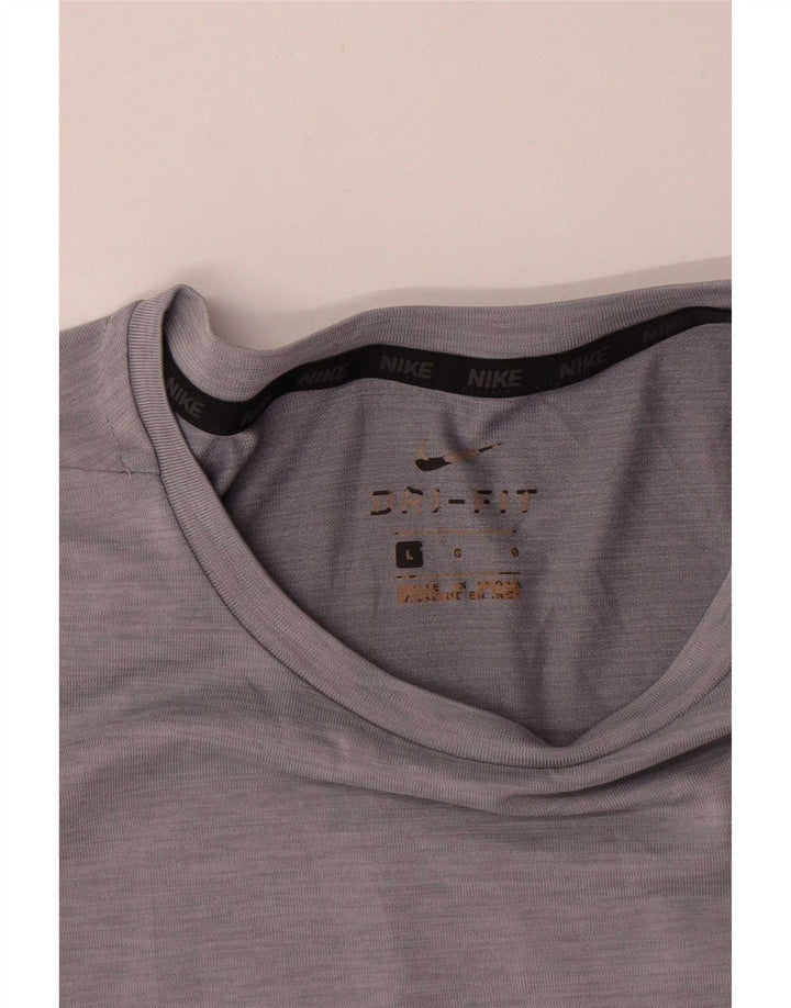 Ανδρικό μπλουζάκι Nike Dri Fit Top Large Grey Polyester