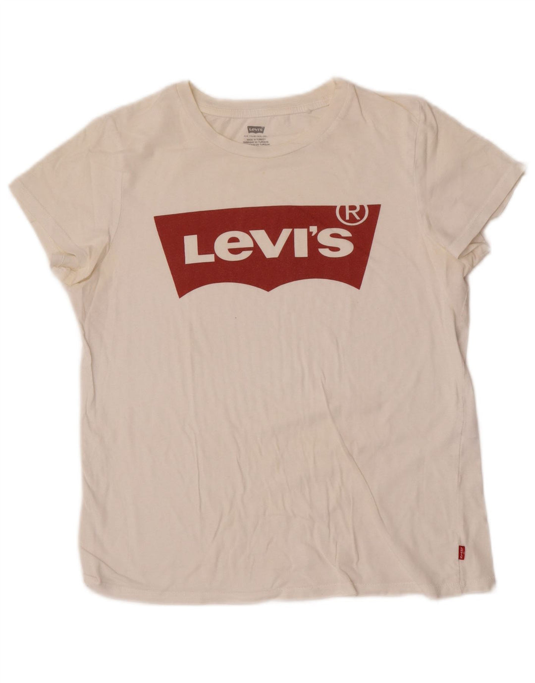 Γυναικείο γραφικό T-Shirt Levi's Top UK 10 Small White