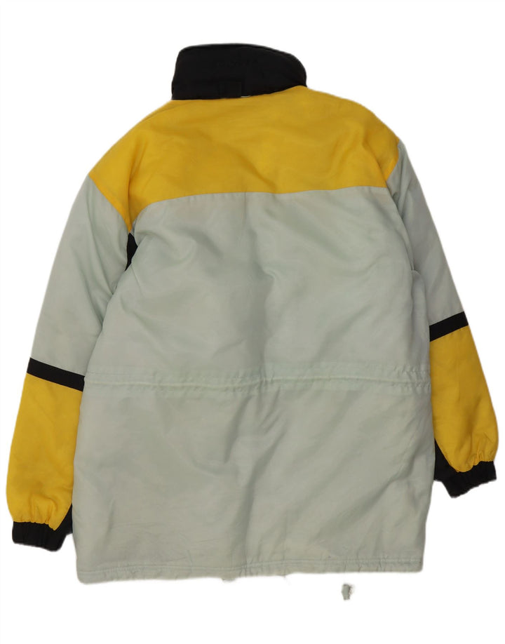 Vintage ανδρικό μπουφάν σκι UK 38 Medium Blue Colorblock Πολυεστέρας