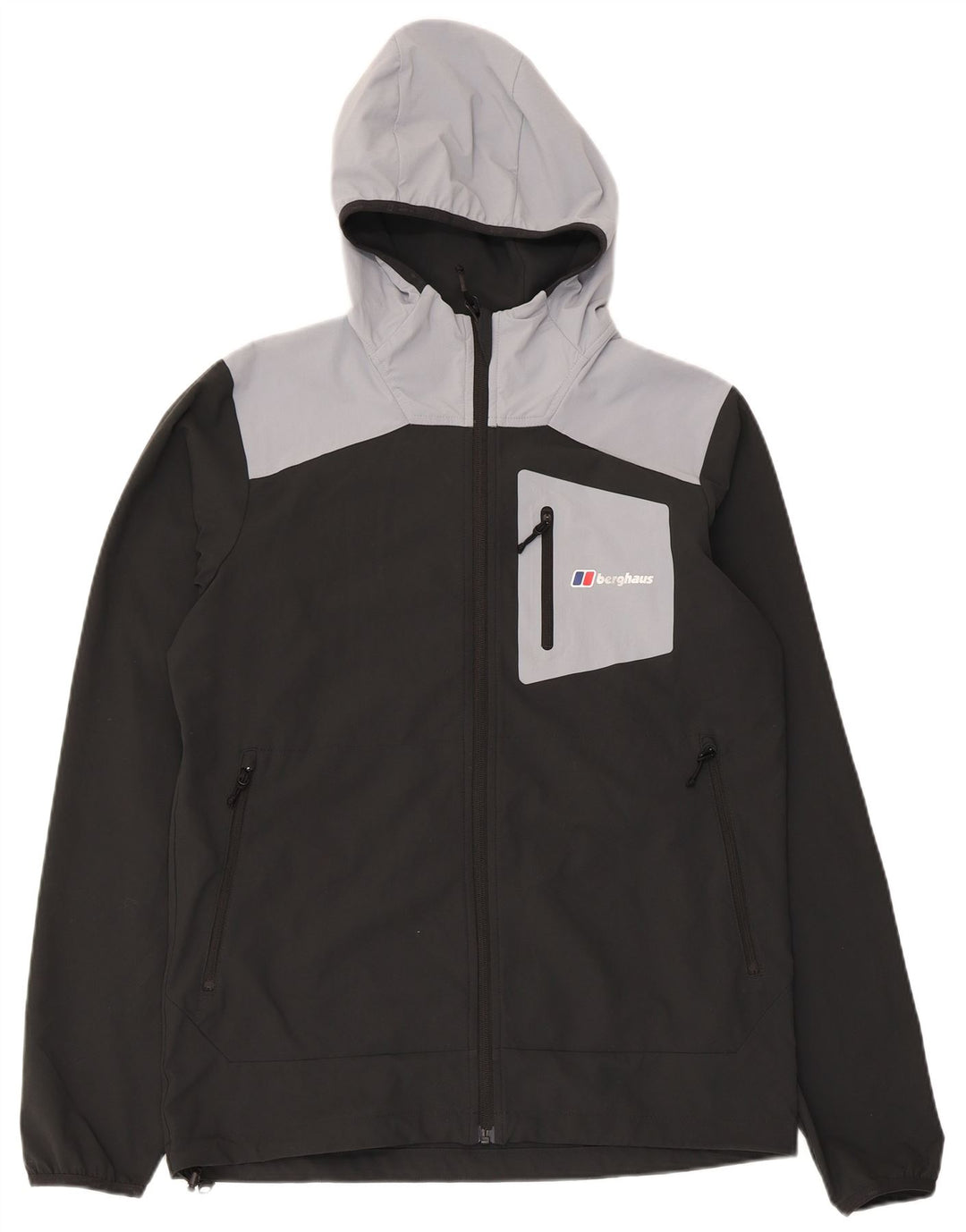 Ανδρικό μπουφάν βροχής με κουκούλα Berghaus Small Black Colourblock Polyester