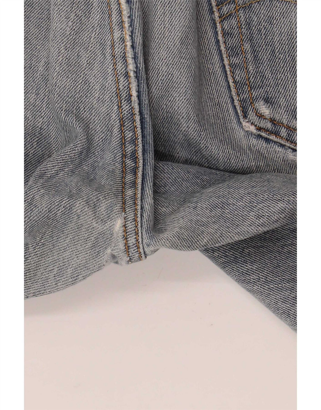 Levi's Mens 505 Distressed Straight Jeans W34 L32 Μπλε βαμβακερό