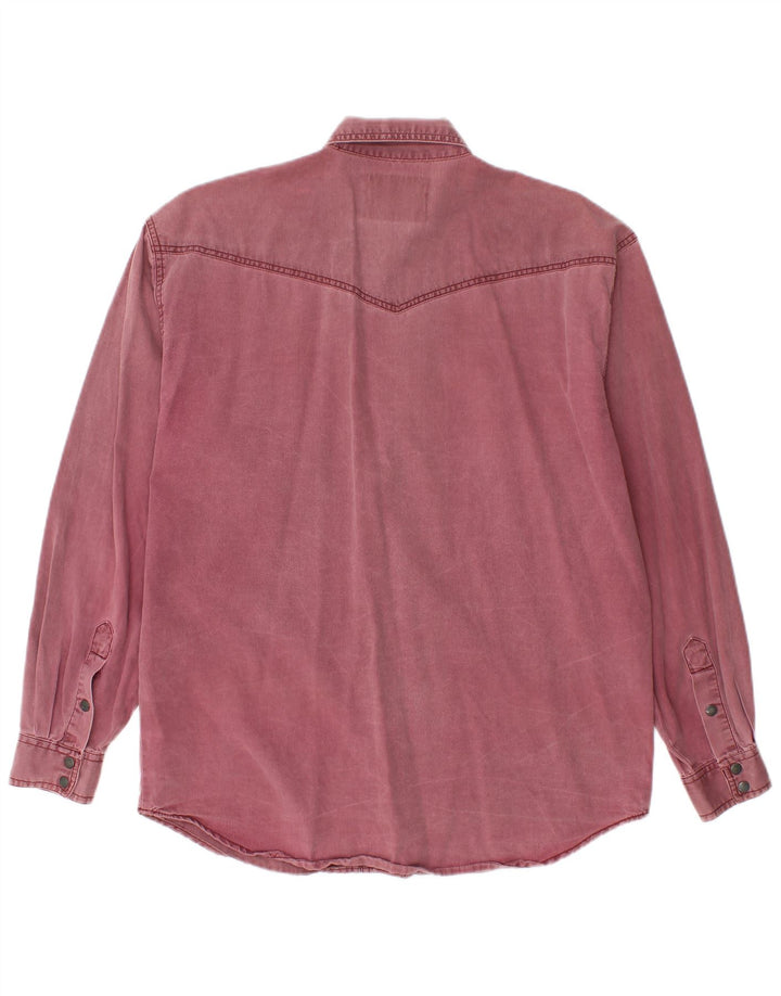 Ανδρικό τζιν πουκάμισο WRANGLER, μικρό βαμβακερό μπορντό