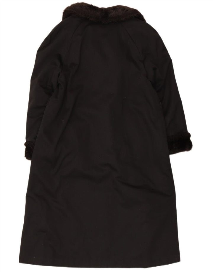 VINTAGE Γυναικείο Πανωφόρι από Faux Fur UK 12 Medium Black Acrylic