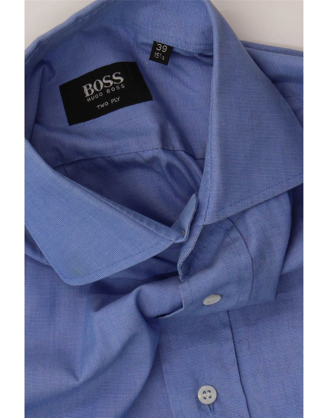 Ανδρικό πουκάμισο Hugo Boss Μέγεθος 39 15 1/2 Μεσαίο Μπλε Βαμβακερό