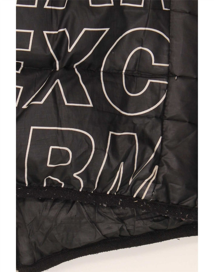 Armani Exchange Ανδρικό μπουφάν με γραφικό padded UK 40 Large Black