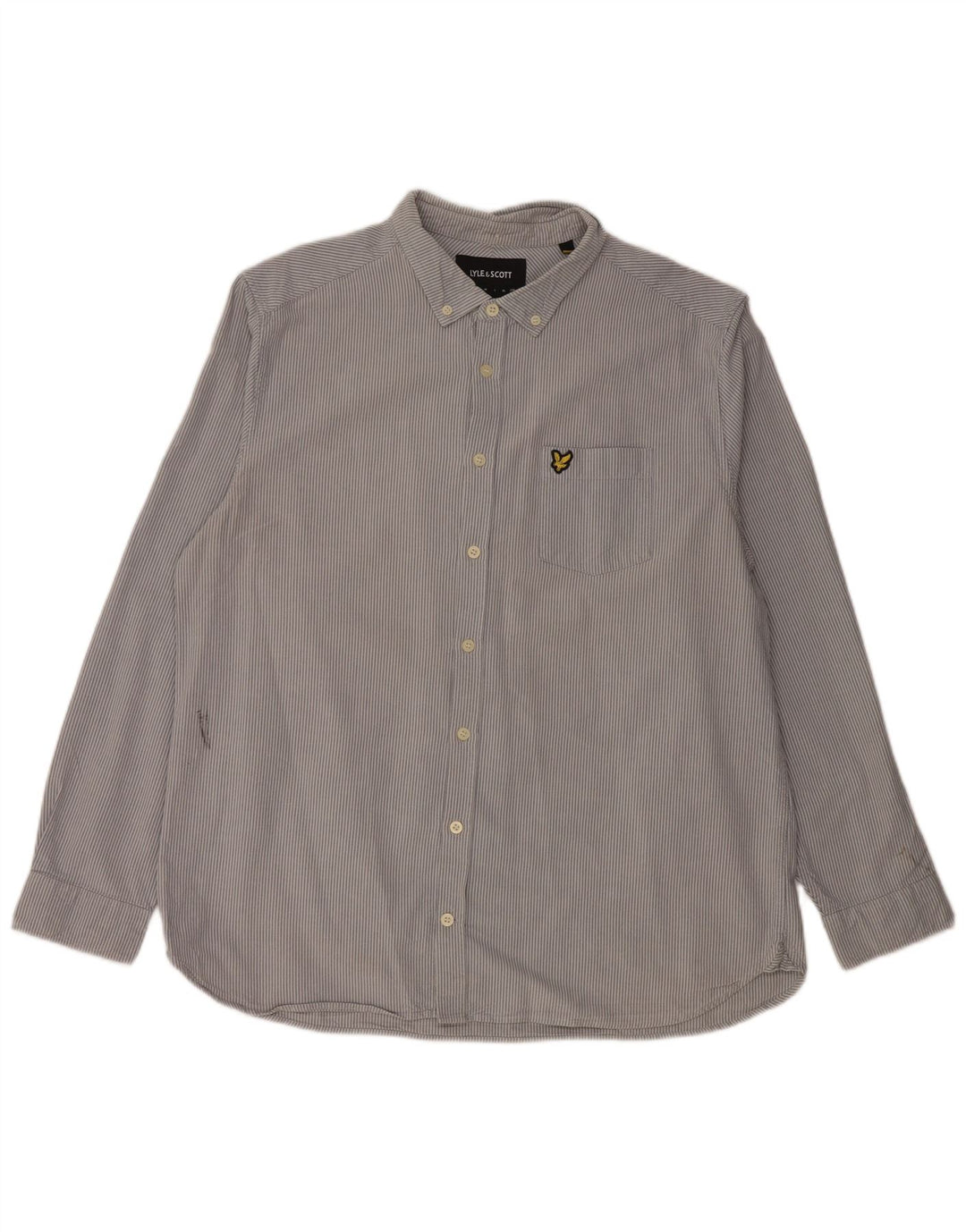 Ανδρικό πουκάμισο LYLE & SCOTT 2XL Βαμβακερό Μπλε Ριγκ