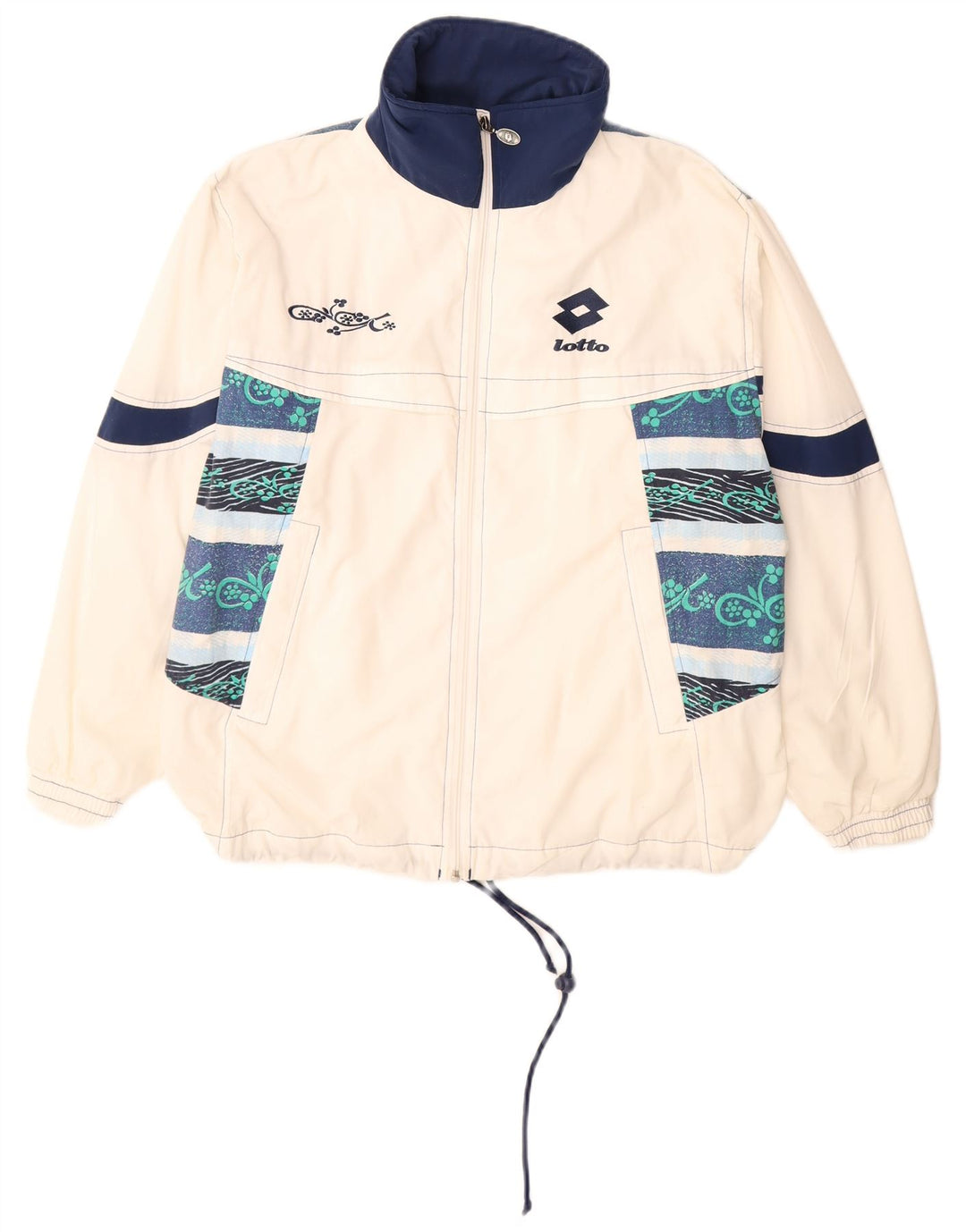 Γυναικείο Lotto Oversized Windbreaker Jacket UK 16 Large White Colourblock