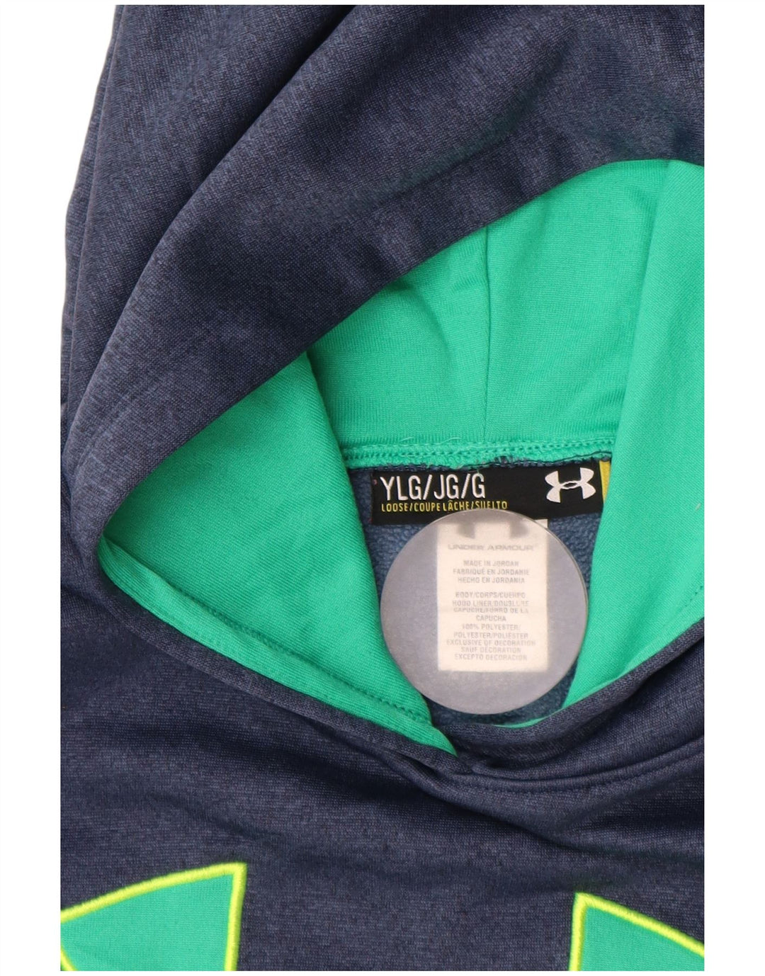 UNDER ARMOR Κορίτσια φαρδιά κουκούλα άλτης 11-12 ετών Large Navy Blue