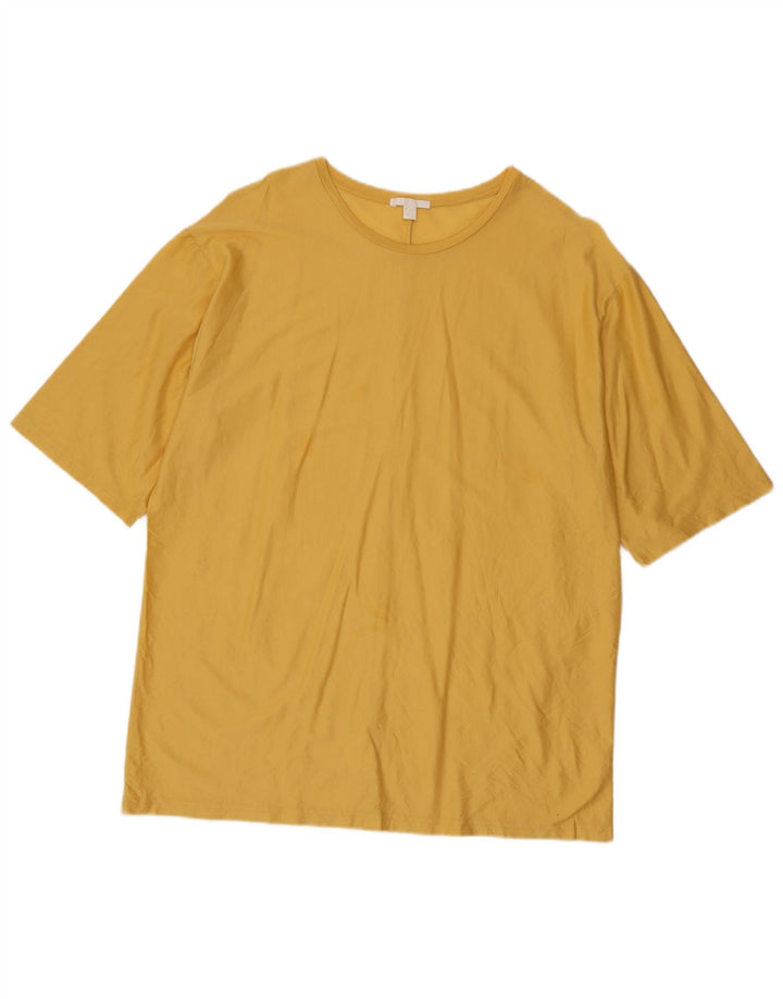 Ανδρικό T-Shirt Cos Top μεγάλο κίτρινο βαμβακερό
