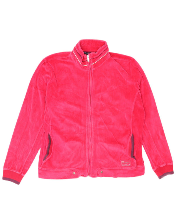Champion γυναικεία βελούδινη αθλητική φόρμα Top Jacket UK 14 Large Pink Sports
