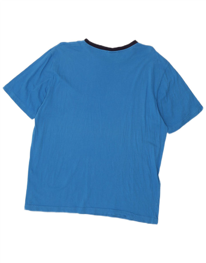 Ανδρικό T-Shirt LOTTO Top μεγάλο μπλε βαμβακερό