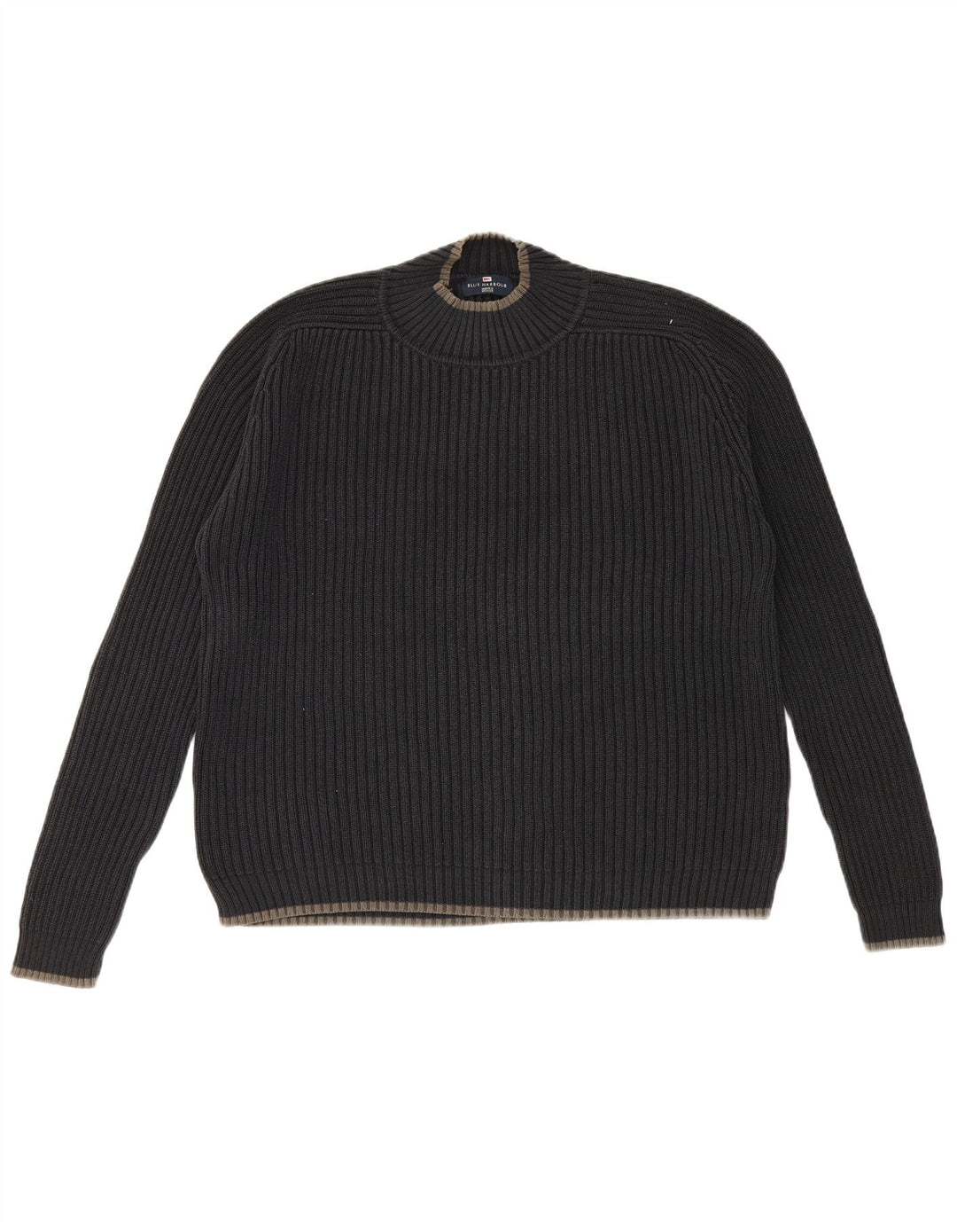 Marks & Spencer Mens Blue Harbour Crew Neck Jumper πουλόβερ Large Navy