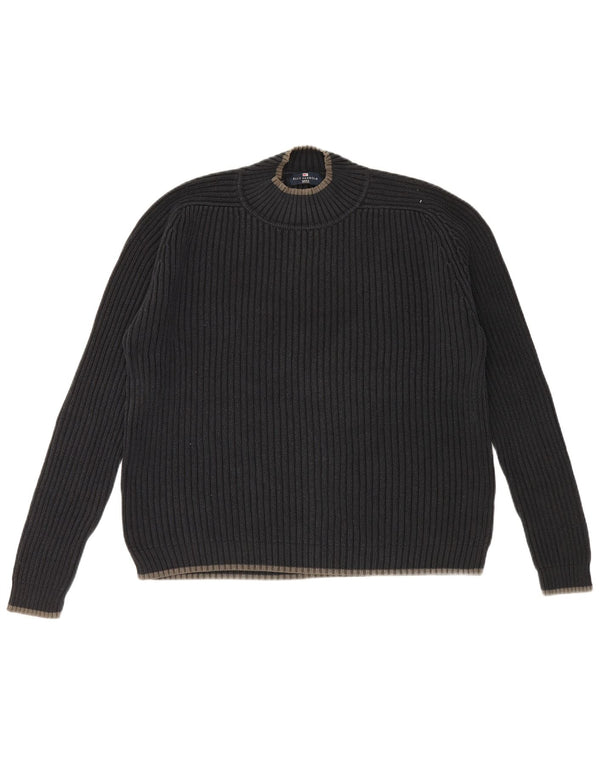 Marks & Spencer Mens Blue Harbour Crew Neck Jumper πουλόβερ Large Navy