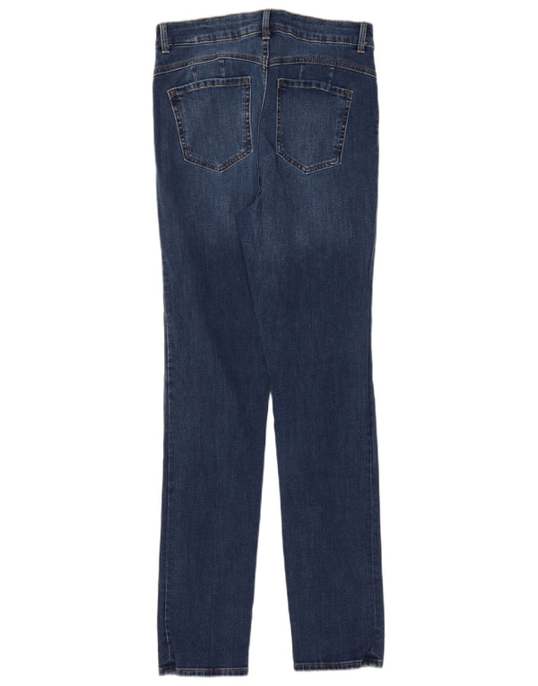Marks & Spencer Womens Lift Slim Jeans UK 10 Small W28 L30 Blue Cotton
