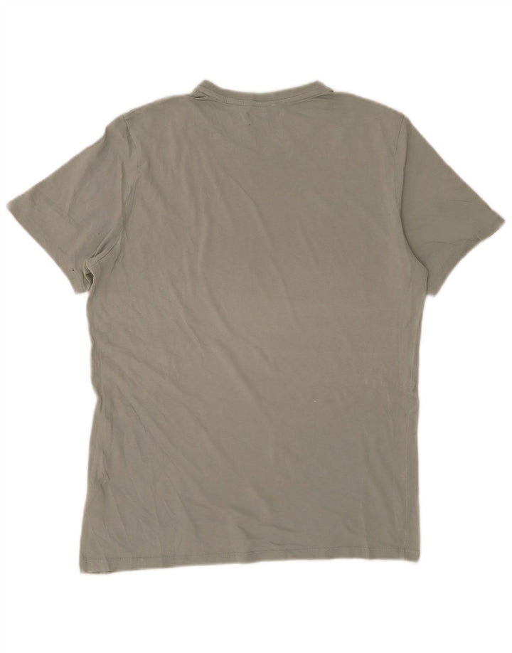 CALVIN KLEIN Ανδρικό T-Shirt Top Μικρό Γκρι βαμβακερό