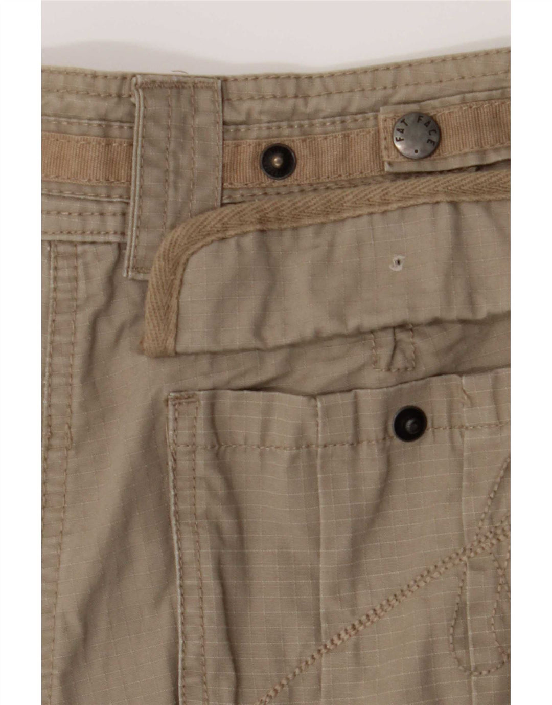 Fat Face Γυναικείο Σορτς Cargo UK 12 Medium W30 Χακί βαμβακερό