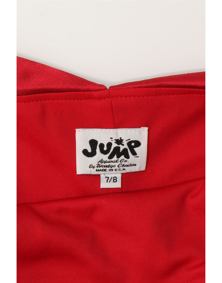 JUMP Womens Slip Dress US 7/8 Medium Red Striped Vintage Jump and Second-Hand Jump from Messina Hembry 