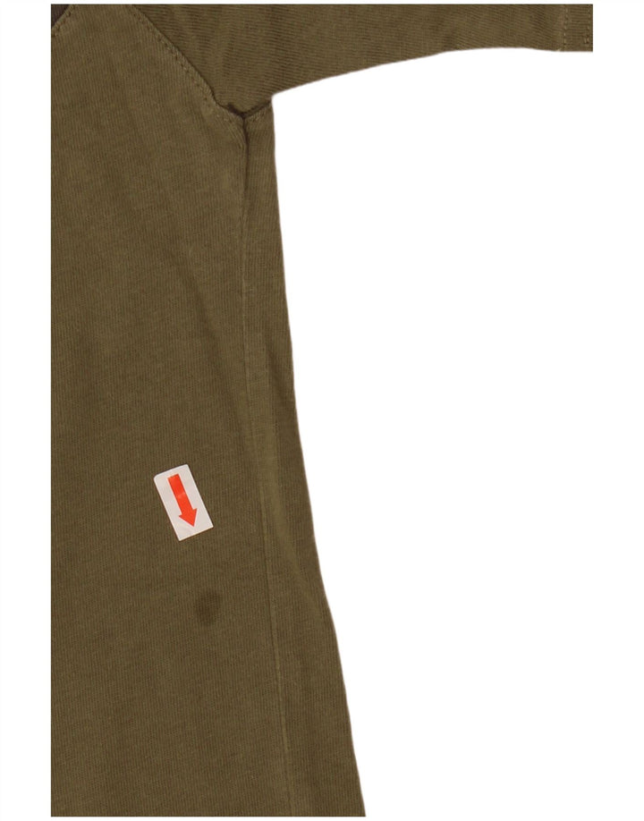 Ανδρικό T-Shirt ADIDAS Top Medium Khaki Colourblock Βαμβακερό