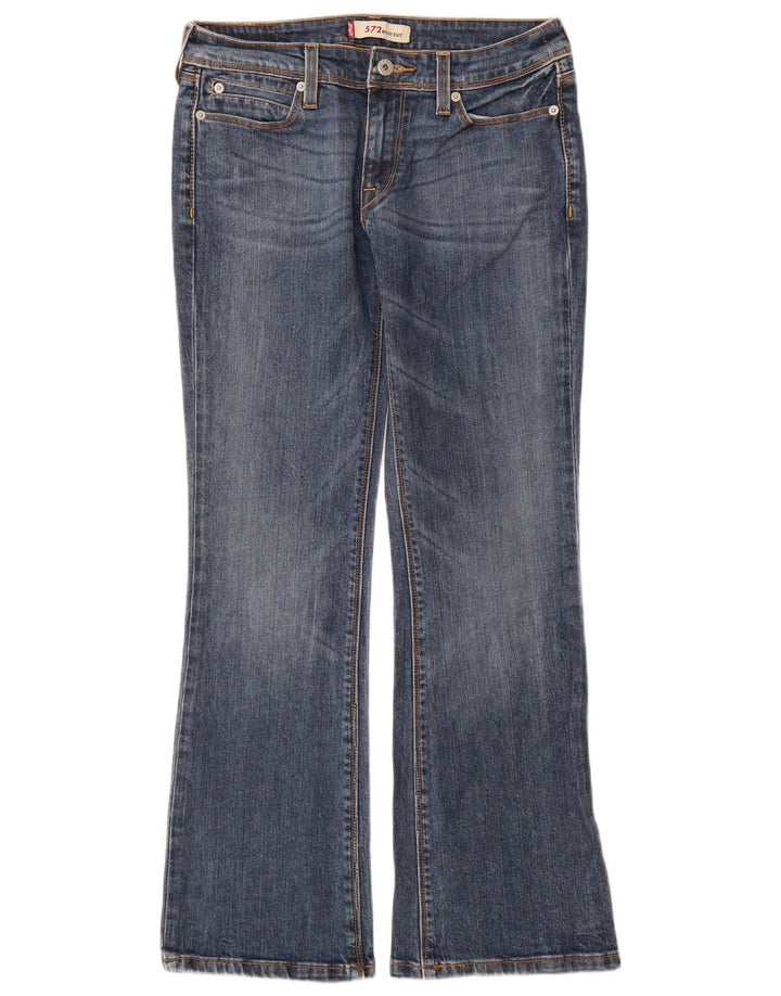 Levi's Womens 572 Bootcut Jeans W30 L30 Blue Cotton