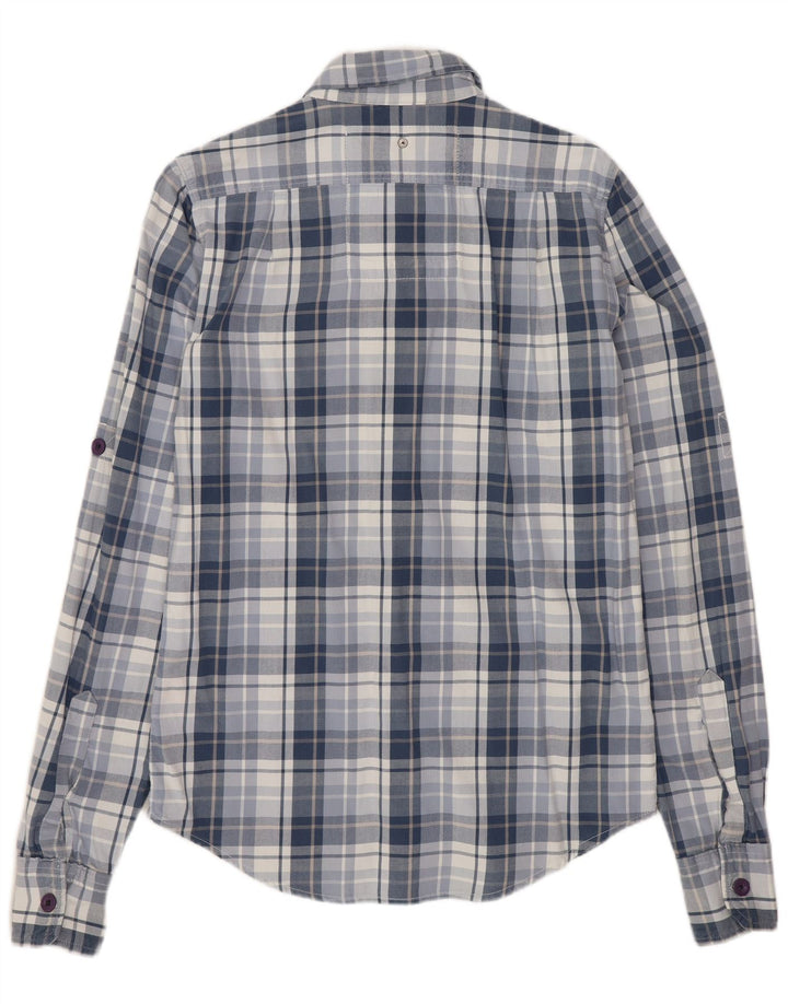 Ανδρικό γραφικό πουκάμισο Superdry Small Blue Check Cotton