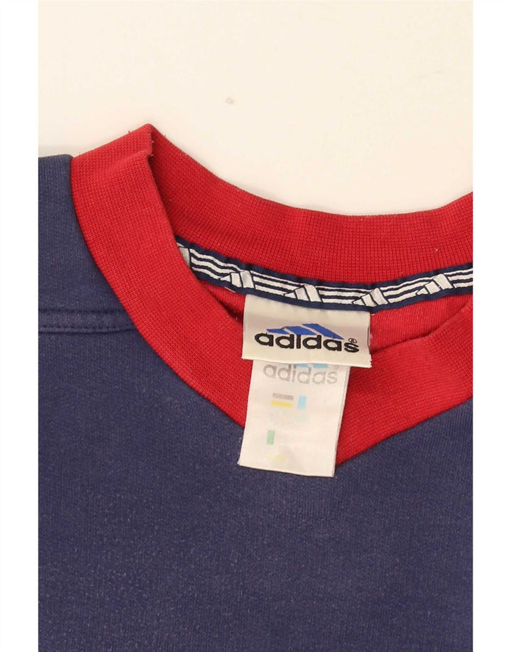 Ανδρικό φούτερ Adidas Jumper Medium Navy Blue Colourblock