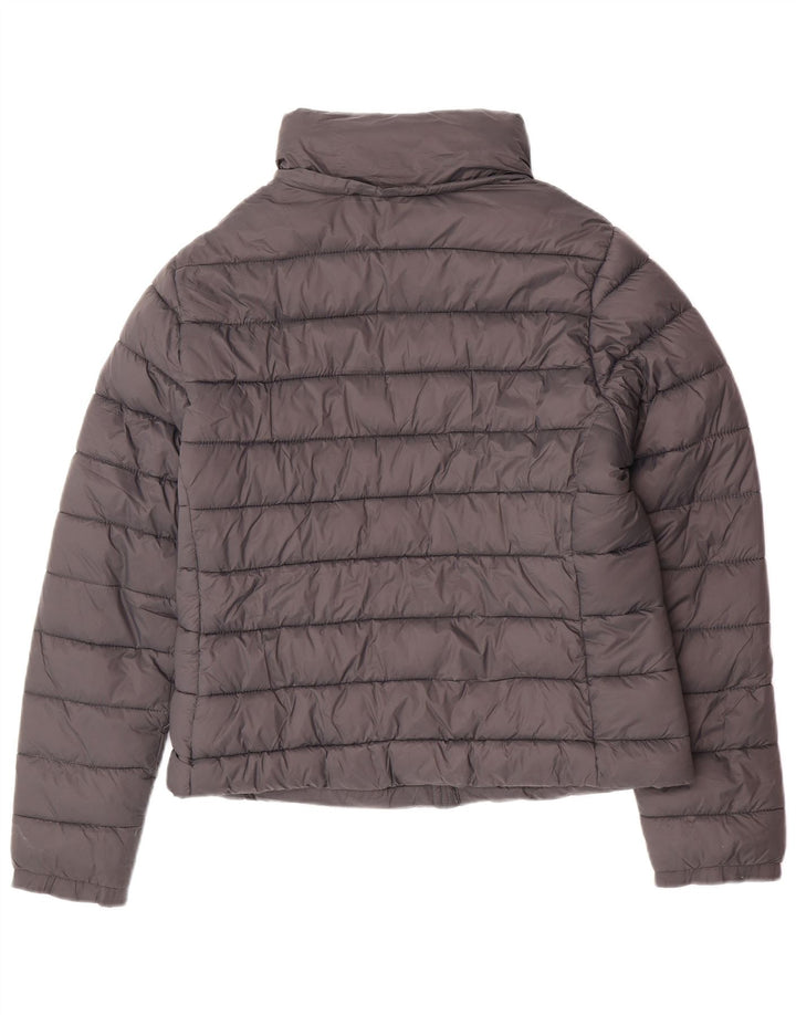 Superdry γυναικείο μπουφάν με επένδυση UK 16 Large Grey Nylon