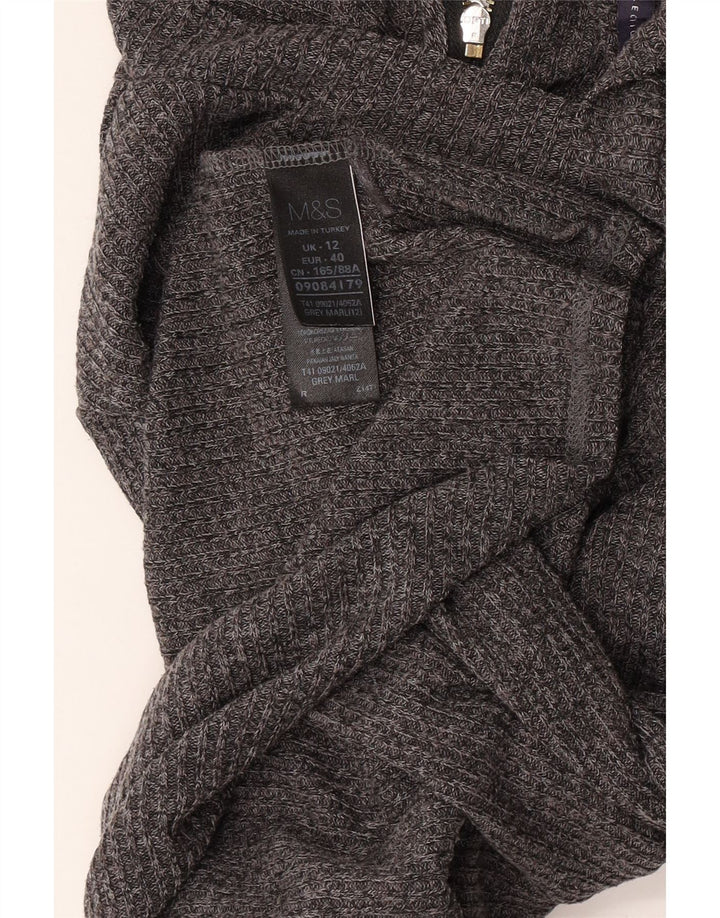 Marks & Spencer Γυναικείο μακρυμάνικο φόρεμα UK 12 με μεσαίο γκρι φλύκταινα