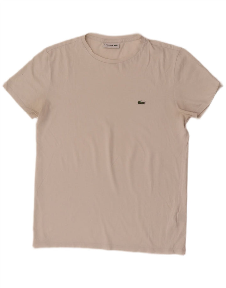 Ανδρικό T-Shirt Lacoste Top Μικρό λευκό βαμβακερό