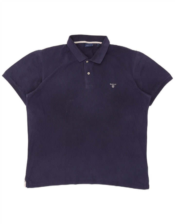 Ανδρικό μπλουζάκι πόλο GANT 3XL Navy Blue