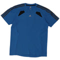 Ανδρικό T-Shirt Adidas Climacool Top Medium Blue Colourblock Πολυεστέρας