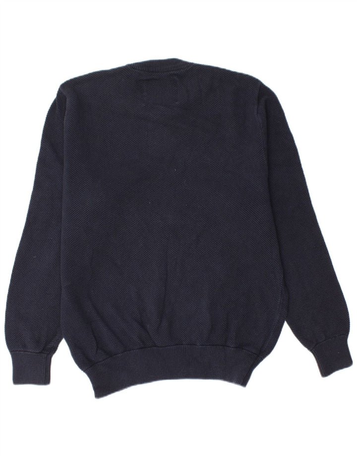 JACK WILLS Γυναικείο πουλόβερ με λαιμόκοψη UK 18 XL Navy Blue Cotton